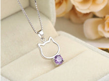 Lovely Kitty Silver Necklace - Smart Pets Nation