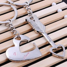 Couple Heart Keychain Zinc Alloy Silver Plated Lovers Keychain - Smart Pets Nation