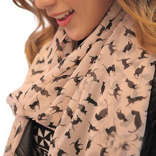 Chiffon Printed Cat Scarf - Smart Pets Nation