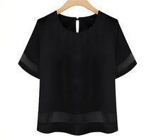 Chiffon Casual Short Sleeve O-Neck T-Shirt - Smart Pets Nation