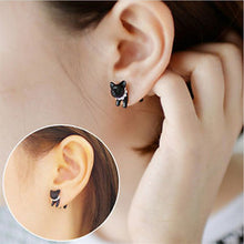 Black Kitty Pearl Stud Earring - Smart Pets Nation