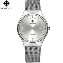 Men Luxury Stainless Steel Mesh Strap Ultra Thin Dial Clock - Smart Pets Nation