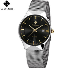 Men Luxury Stainless Steel Mesh Strap Ultra Thin Dial Clock - Smart Pets Nation