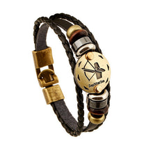 12 Zodiac Signs Handmade Punk Leather Bracelet - Smart Pets Nation