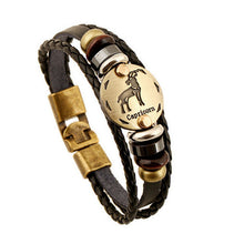 12 Zodiac Signs Handmade Punk Leather Bracelet - Smart Pets Nation