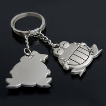 1 Pair Love Antique Silver Plated Frog Key Ring Keychain - Smart Pets Nation