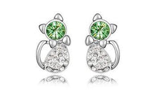 High Quality Rhinestones Crystal Cat Stud Earring - Smart Pets Nation