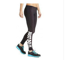 Workout Plus Size Just Do It Printed Loose Letter Leggings - Smart Pets Nation