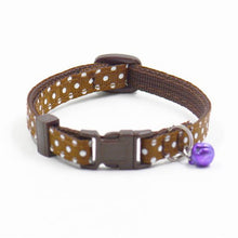 Polka Dot Print Collar Adjustable Pet Neck Chain With Bell - Smart Pets Nation