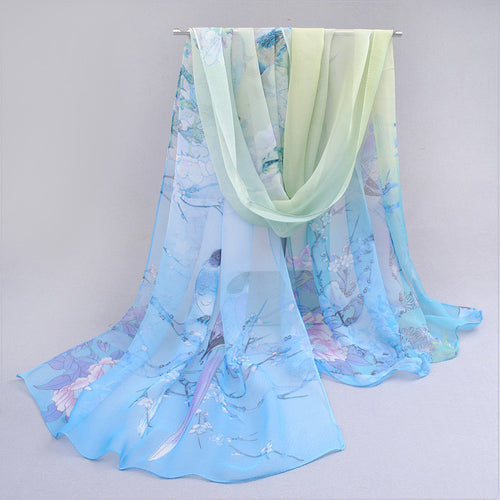 Scarf Thin Chiffon Silk Scarf Spring & Autumn - Smart Pets Nation