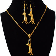 Hanging Cat Necklace Earring Sets - Smart Pets Nation