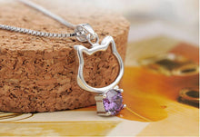 Lovely Kitty Silver Necklace - Smart Pets Nation