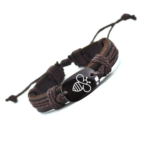 Lovely Bee Handmade Leather Bracelet - Smart Pets Nation