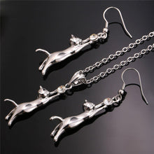 Hanging Cat Necklace Earring Sets - Smart Pets Nation